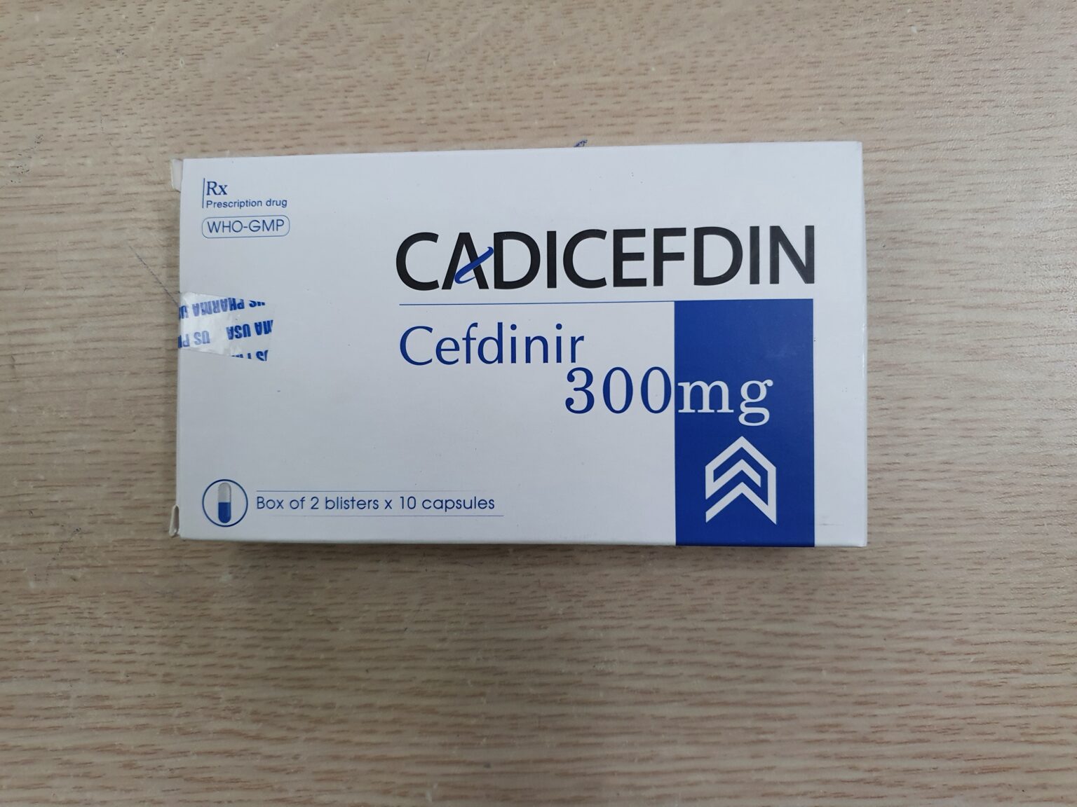 Cefdinir 300 mg (01 box = 2 blisters = 20 tablets) Good luck and stay